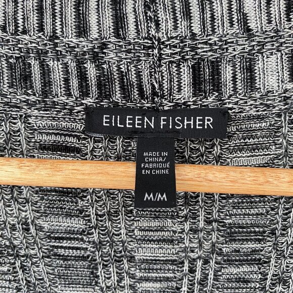 Eileen Fisher - Silk & Organic Linen Knit Cardigan - Picture 3 of 6